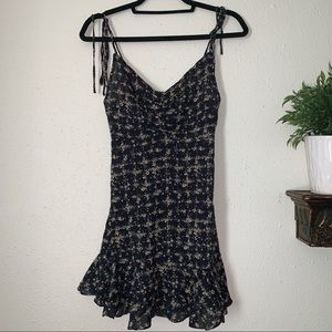 Free People Caught Up Printed Slip Dress